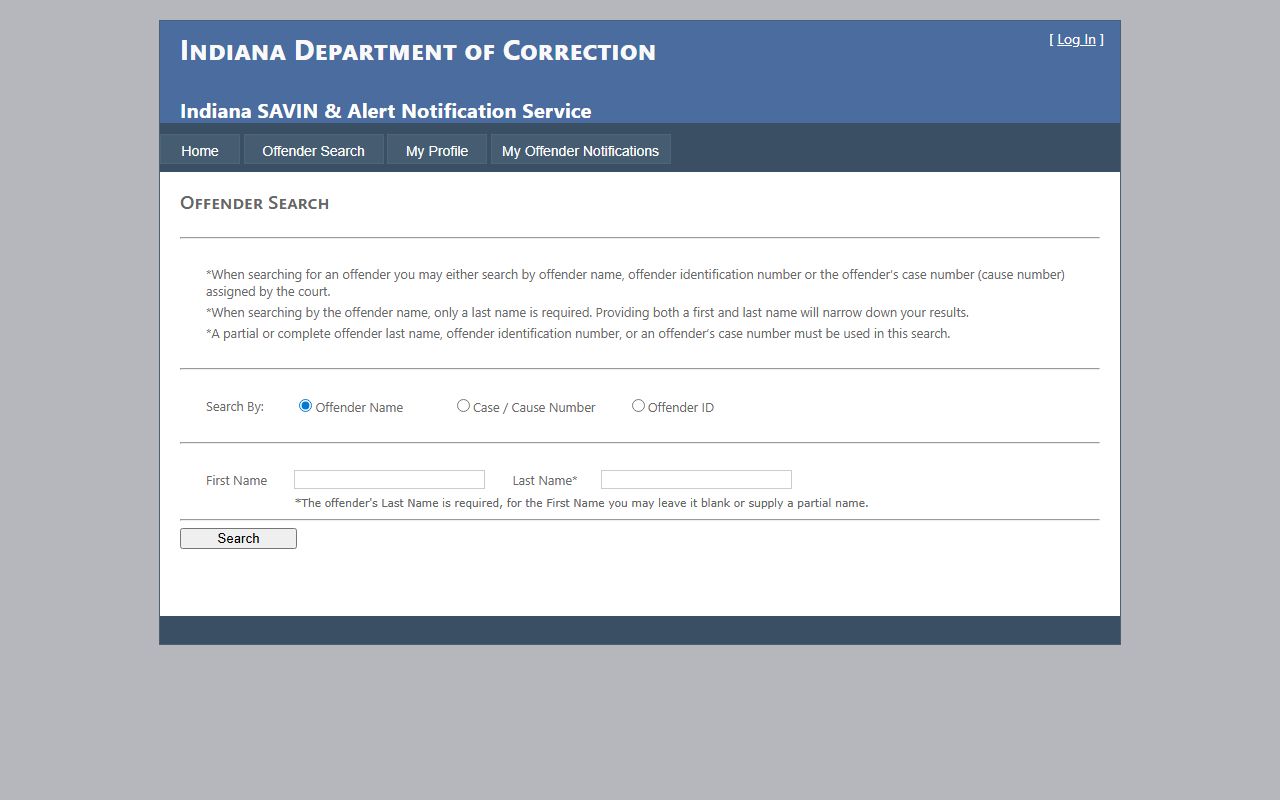Monroe County inmate population SAVIN search fields